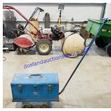 Metal Toolbox & Pull Cart