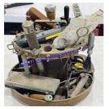 Plastic Tool Organizer w/ Misc. Tools & Hardware