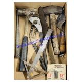 Lot of Hammers, Wrench Spring, Etc..