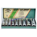 Thorsen 10 Piece 1/2" Drive Deep Socket Set