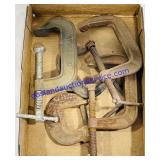 Lot of (5) "C" Clamps