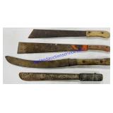 Lot of (4) Corn Knives