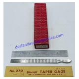 Starett Taper Gage
