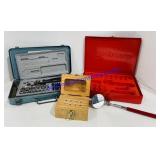 Socket/Screwdriver Set, Mirror, Snap On Case,