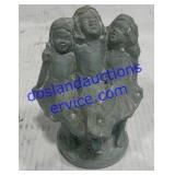Isabel Bloom Figurine W/ Girls Sitting On Bench