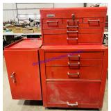 Montgomery Ward Metal Toolbox on Wheels (50 x 42