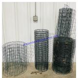 Lot of Green Metal Fencing