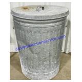 Galvanized Garbage Can (27")