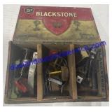 Blackstone Cigar Box W/ Baskets, Hooks , Vintage