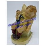 Authentic Hummel Figure Boy W/ His Doll Napping