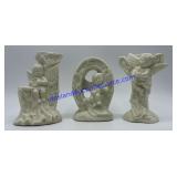 Christmas Cherub JOY Candle Holders 5" Tall