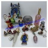 Assorted Christmas Ornaments - Sled , Coasters ,