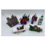 Tractor , Farm Scene , Filing Station Pump , Plow