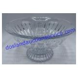 Beautiful Crystal Dish 10" Diameter 5" Tall