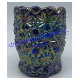 Amethyst Carnival Glass Toothpick Holder 2-1/2"