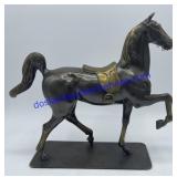 K. & O. Co. Saddled Horse Figurine 9"x11"