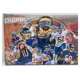 NFC North Champs Bears Canvas Picture 24"x16"
