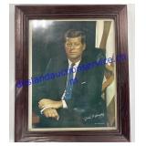 John F. Kennedy Framed Picture  13"x16"