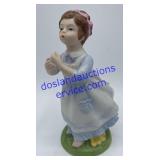 Avon Hand Painted Porcelain Girl 6"