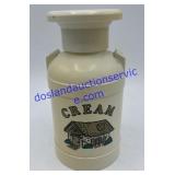 Small Plastic Cream Container 5-1/2" Tall