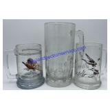 2 Pheasant Mugs & Large 8" Mug