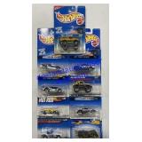 9 Hot Wheels Cars - Quick Silver , Speed Blaster