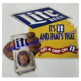 A Fine Pilsner Lite Beer Sign 19"x17"