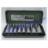 9 Piece- 3/8" Drive Deep Socket Set