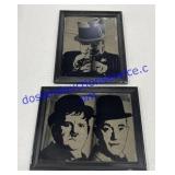 Laurel & Hardy & W.C. Fields Mirrors 13"x10"