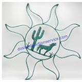 Coyote/Cactus Wall Hanging (20")