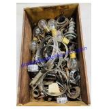 Wooden Box of Misc Hardware