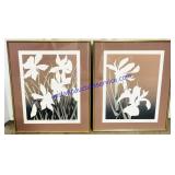 Pair of Matching Iris & Daffodil Prints (21 x 16)
