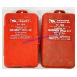 Pair of Carbide Tip Masonry Drill Sets