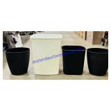 Lot of (4) Garbage Cans