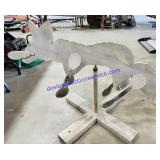 Wooden Coyote Yard Decor 37x27