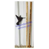 Pair of Yardsticks & Hummingbird Yard Pick