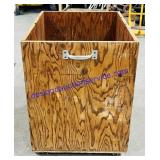 Wooden Box on Wheels (29 x 26 x 22)