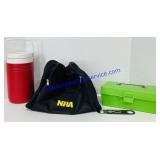 NRA Bag, Bears Bottle Opener, Small Tackle Box &