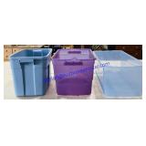 Lot of (3) Totes - NO Lids