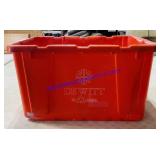 Orange DeWitt Recycling Bin