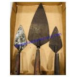 3 Hand Cement Trowels