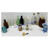 Vintage Assortment of Glass Bottles