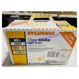 4 Clear Globe Light Bulbs