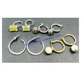 (4) Pairs of Earrings - No Markings