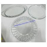 Glass Platter and Plates