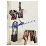 Lot of (4) Metal Latches & Eagle Lock