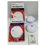 Pair of Smoke Detectors and Battery Operated