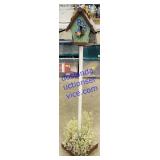 Decorative Birdhouse Stand (41")