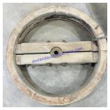 Vintage Large Wooden Pulley 30"