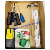 Hammer, Screwdrivers, Stud Finder, Ruler, Garden